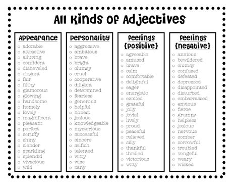 5 Examples Of Adjectives