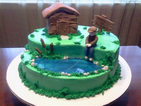 Looking for easy homemade birthday cakes? Fishing Birthday - CakeCentral.com