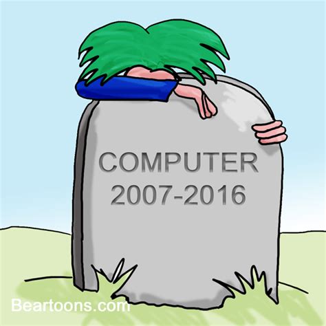 Computer Crash Cartoon Bearman Cartoons