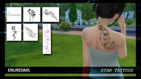 Enuresims Sims 4 Cc Star Tattoos Sims 4 Sims 4 Tattoos