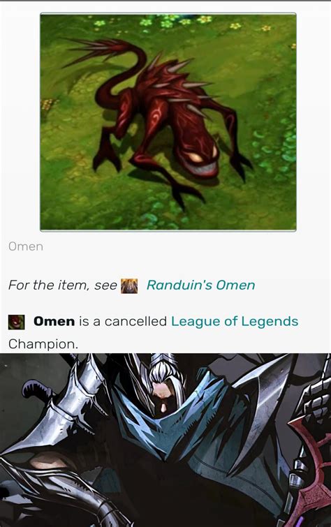 Omen Is A Cancelled League Of Legends Champion Rarenaofvalor
