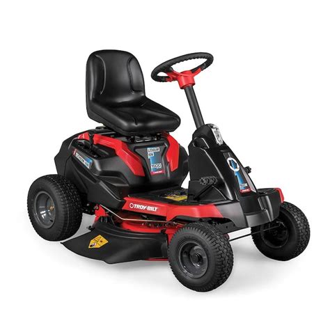 Troy Bilt Tb30 E 56 Volt 30 In Battery Riding Mower In The Electric