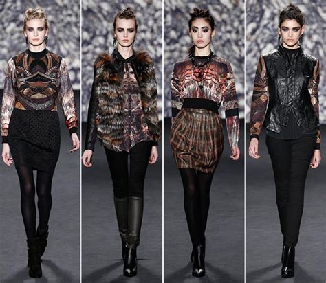 Nyfw Nicole Miller Fall 2014 Collection Df Row