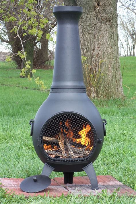 Cast Aluminum Chiminea Outdoor Fireplace