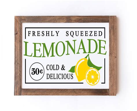 freshly squeezed lemonade 12x16 signs by caitlin
