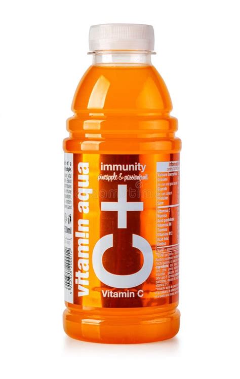 Bottle Of Vitamin C Water Editorial Photography Image Of Vitamin
