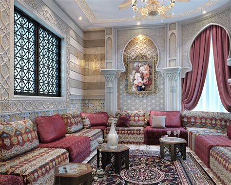 Moroccan sitting room on Behance