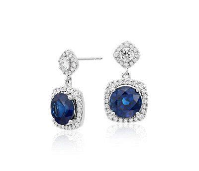 Famous Sapphires Worn By Celebrities Diamond Dangle Earrings