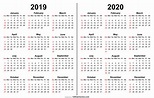 Nice Excel Calendar 2019 2020 Printable Estimate Sheets Employee Work ...