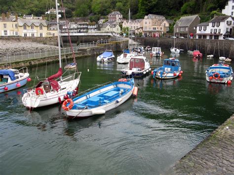 Lynmouth Harbour High Tide By Ted At
