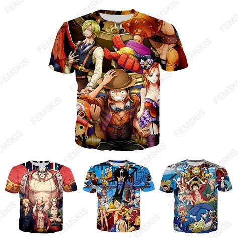 New Fashion Men Women Summer Casual Tee Shirts One Piece Characters 3d