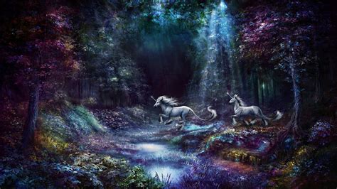 Unicorn Forest Wallpaper