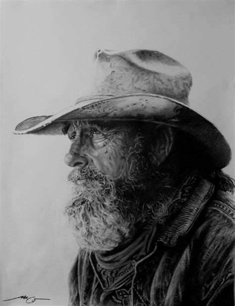 Old Cowboy Cowboy Art Western Art Cowboy