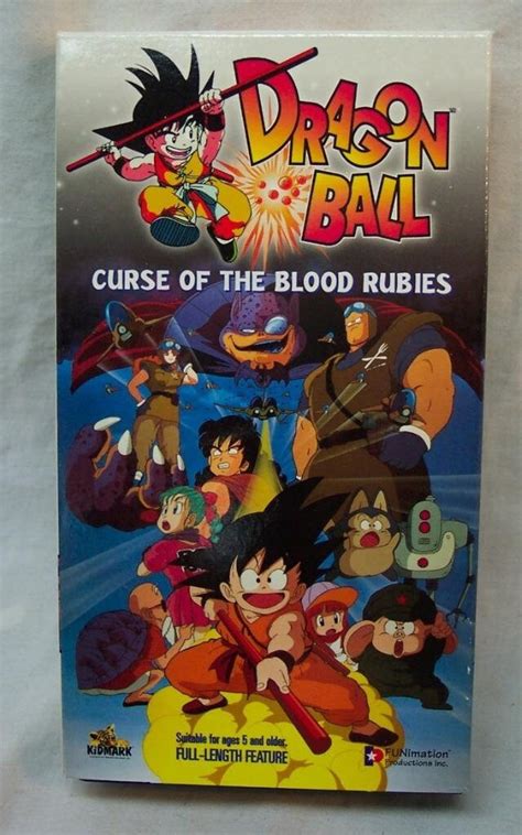 Dragonball Curse Of The Blood Rubies Vhs Video 1998 Cartoon Etsy