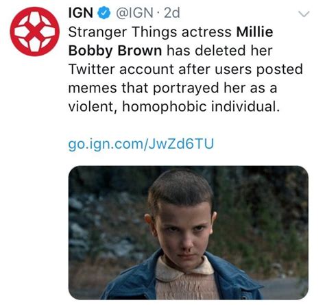 Millie Bobby Brown Homophobic Memes