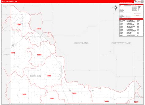 Maps Of Mcclain County Oklahoma