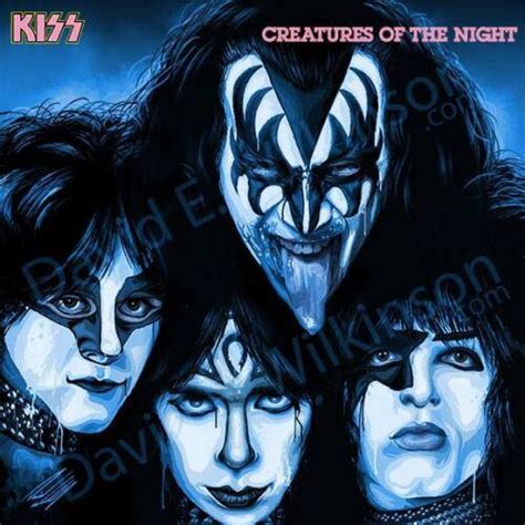 Kiss Creatures Of The Night Redesign Artwork Giclee Print By David E
