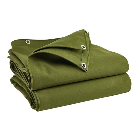 Heavy Duty Army Green Color Tarp Waterproof Dustproof Boat Truck Cover