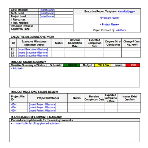 17 Executive Report Templates Free Pdf Doc Formats