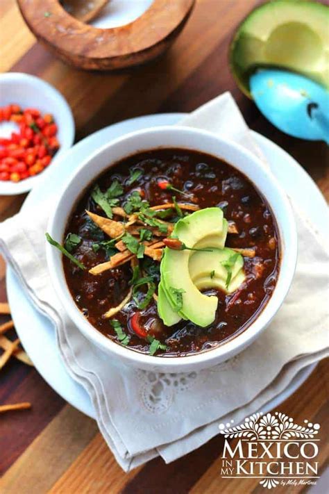 Mexican Black Bean Soup Authentic Mexican Recipe Easy