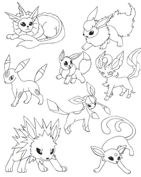 Maybe you would like to learn more about one of these? Pokemon Coloring Pages Eevee Evolutions at GetDrawings ...