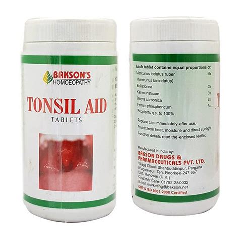 Buy Baksons Tonsil Aid Tablet 200 Gm Online At Best Price Homeopathy
