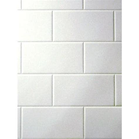 398 Ft X 798 Ft White Tile Board In The Tile Board Department At