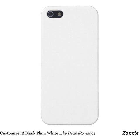 Customize It Blank Plain White Iphone5 Savvy Case Tech Accessories