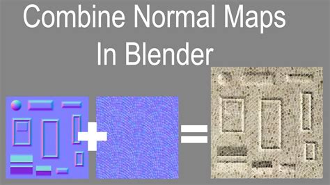 Blender Tutorial How To Combine Normal Maps Youtube