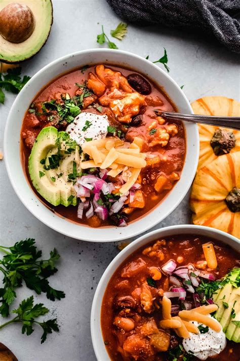 Turkey Pumpkin Chili Recipe Healthy Delicious Platings Pairings