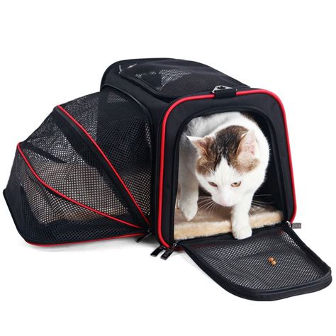 Size matters for safety and for choosing an airline. Expandable Pet Carrier For Small Dogs Cats Soft Sided ...
