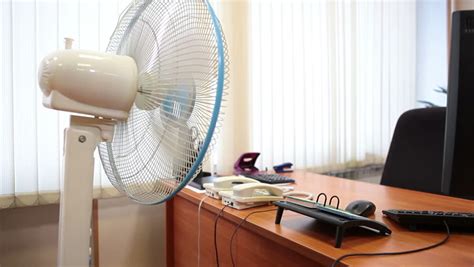 Cooling Air Fan Blowing At Stock Footage Video 100 Royalty Free