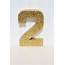 Gold Glitter Stand Up Decorative Birthday Party Numbers  Etsy