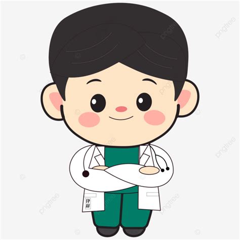 Chibi Doctor Kids Cute Boy Occupation Health Work Png And Vector