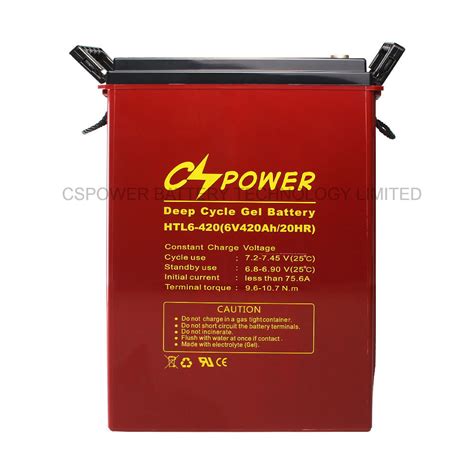 China Cspower Htl6 420 6 Volt 420 Ah Deep Cycle Gel Batteryhigh
