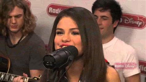 Selena Gomez Who Says Acoustic Live Radio Disney Youtube