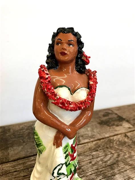 Reserved Hawaiian Julene Figurine Native Girl 1950s Ceramic Etsy