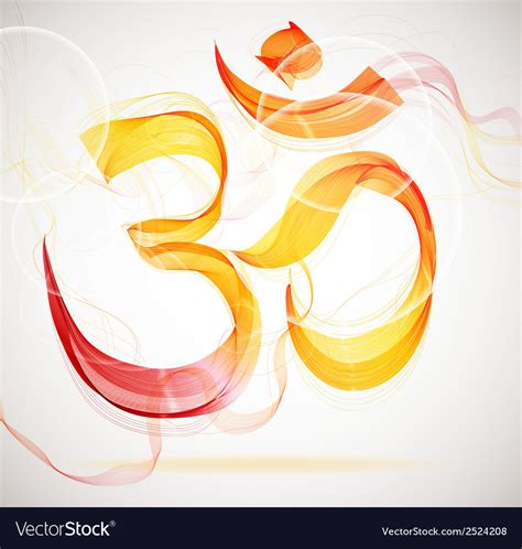 Abstract Colorful Om Sign Royalty Free Vector Image