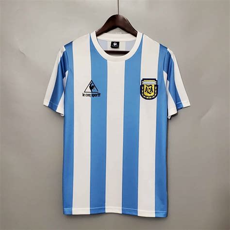 Camiseta Seleccion Nacional Argentina Retro 86 Home Offsidex