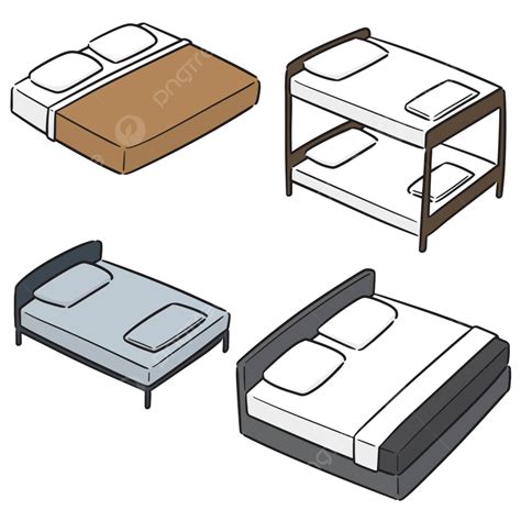 Set Of Bed Design Draw Drawing Vector Design Draw Drawing Png And