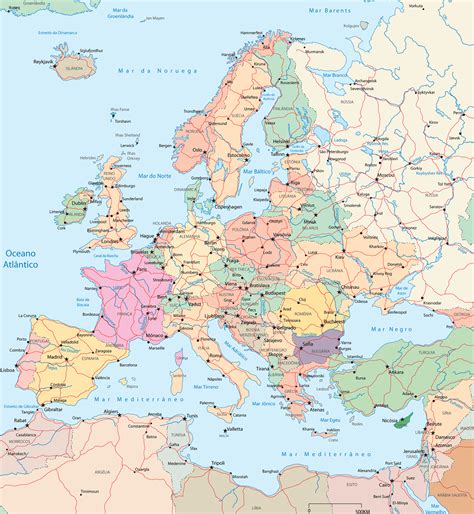 Lista Foto Mapa De Europa Con Nombres De Ciudades Mirada Tensa
