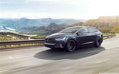 Download Tesla Model X Suv Electric Car Travel Ultrahd Wallpaper