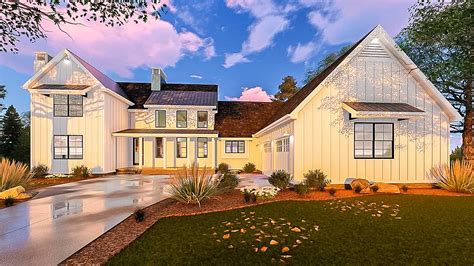 Most of these house designs offer an extra suite. Five Bedroom Modern Farmhouse with In-law Suite - 62666DJ ...