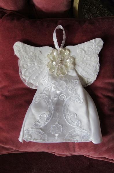 Turn your wedding dress into a guardian angel tree topper create something special for your family to enjoy every holiday season. Guardian Angel Ornaments | Recycle wedding dress, Wedding ...