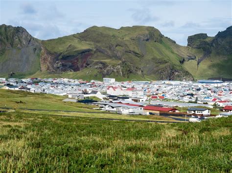 Heimaey Town On Heimaey Island Westman Islands Iceland Stock Image