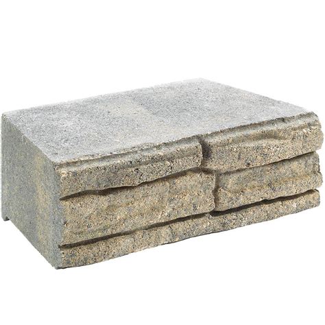 4 In X 12 In X 75 In Charcoaltan Concrete Retaining Wall Block
