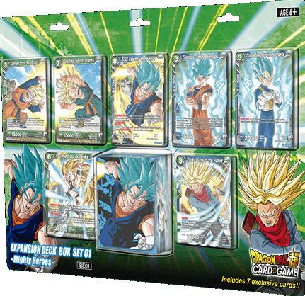 After all, few fans are as passionate as anime fans… just ask a fan which is better, dragon ball z or the original dragon ball series. Dragon Ball Super Card Game DBS-BE01 Expansion Deck Box Set 01: Mighty Heroes - Bandai Dragon ...