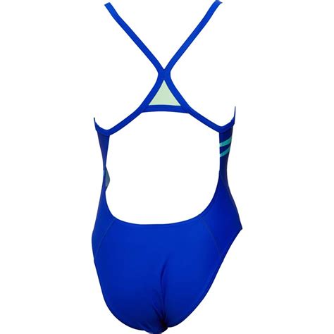 buy speedo womens endurance10 boom placement thinstrap swimsuit blue blue