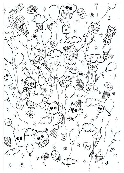 Its A Party Doodle Art Kids Coloring Pages