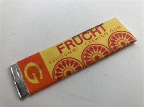 Stará Retro Nerozbalená Plátková žvýkačka G Frucht Chewing Gum Aukro